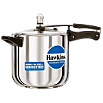 Hawkins Stainless Steel  Induction Compatible Pressure Cooker - Silver, HSS60 6 L