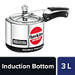 Hawkins Hevibase Aluminium Inner Lid Pressure Cooker - Induction Base, Silver, IH30 3 L 