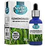 Nectar Valley Lemongrass Essential Oil - For Skin & Diffuser 30 ml