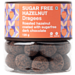 Entisi  Sugar Free Hazelnut Dragees - Dark Chocolate Coated 120 g