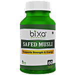 Bixa Botanical Safed Musli Extract - 30% Saponin 60 Capsules