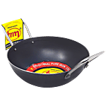 Trm Traditional Pure Iron Kadai Round Bottom - 8 Inch 1 pc