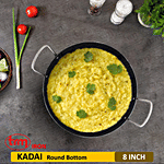 Trm Pure Iron Kadai - 21 cm, with Handle 1 pc