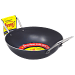 Trm Traditional Pure Iron Kadai Round Bottom - 9 Inch 1 pc