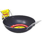 Trm Traditional Pure Iron Kadai Round Bottom - 10 Inch 1 pc