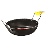 Trm Traditional Pure Iron Flat Bottom Kadai - 10 Inch 1 pc