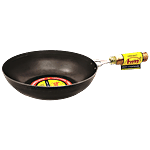 Trm Traditional Pure Iron Kadai Cum Flat Bottom Fry Pan - 10 Inch 1 pc