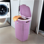 Joyo Knit Laundry Basket With Lid - Assorted Colour 55 L