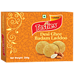 Tasties Ghee Badam Laddoo 200 g Tray With Outer Carton