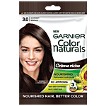 Garnier Color Naturals Creme Riche Sachet 60 g Shade 3, Darkest Brown