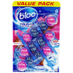 Bloo Solid Rim Colour Active Blue Water - Fresh Flower 50 g (Pack of 3)