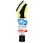 Dishmatic I-Stand Standing Fillable Dish Wand Sponge with Handle for Dishwashing 1 pc 