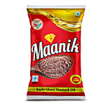 Maanik Kachi Ghani Mustard Oil 1 L Pouch