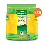 Tata Sampann Pulses Combo Pack - Unpolished Toor Dal/Arhar Dal & Unpolished Moong Dal 2 pcs Pouch (1 kg each)