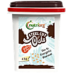 Nutriorg Gluten Free Raw Steelcut Oats 4 Kg Container