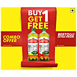 Bertolli Extra Virgin Olive Oil- Natural and Cold Extracted- Perfect for Salad, Dips, Marinade-Italian 1 L PET Bottle (Buy 1 Get 1 Free)