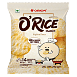 Orion O'Rice Cracker - Light & Tasty, Baked Not Fried 151.2 g (14 Packs x 10.8 g each)