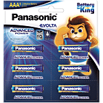 Panasonic Alkaline Battery - Evolta, AAA, 1.5 V, Blister Pack 6 pcs