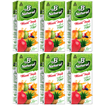 B Natural Mixed Fruit Beverage 180 ml (Pack of 6)