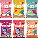 Slurrp Farm Cereals Trial Pack Combo- Instant Healthy Cereals with No Sugar, No Salt 50 g (Pack of 6)