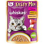 Whiskas Tasty Mix Adult 1+ Year Wet Cat Food - Tuna With Kanikama & Carrot In Gravy 70 g