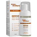Man Matters Defend Anti-Acne Face Wash - Infused With Salicylic & Glycolic, For Smooth, Radiant, Healthy Skin 120 ml 