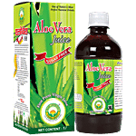 Basic Ayurveda Aloe Vera Juice - Sugar Free, 100% Pure, Controls Cholesterol Levels 1 L 