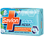 Savlon Cool Hexa Bathing Soap Bar - With Instant Cool Feeling 75 g 