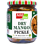 Add me Dry Mango Pickle in Very Less Mustard Oil Glass Jar 500 g