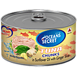 Ocean Secret Tuna Chunks - In Sunflower Oil With Ginger Slice 180 g
