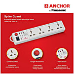 Anchor by Panasonic Extension Board - PolyCarbonate, Spike Guard, 1.5 mtr 1 pc