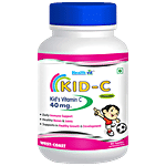 Healthvit KID-C Vitamin-C Tablets - Chewable, For Kids 60 pcs 
