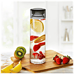 Cello H2O Glass Water Bottle - Black 920 ml