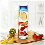 Cello H2O Glass Fridge Water Bottle - Blue 1 pc