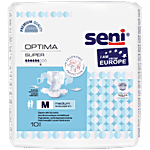 Seni Optima Super Adult Diapers With Hip Bands - Medium 10 pcs 