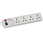 Anchor by Panasonic 4 Socket Extension Board - Polycarbonate, 4 mtr, With LED Indicator 1 pc 