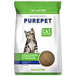 Purepet Clumping Lavender Fragrance Cat Litter For Multiple Cat 10 kg