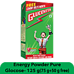 Glucovita Instant Energy Powder - Nutrition Drink With 99. 4% Pure Glucose 125 g (75 g + 50 g Free)