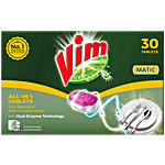 Vim Matic All-In-1 Machine Dishwash Tablets 30 pcs