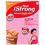 Manna Istrong Womens Nutrition Drink - Fortified With Iron, Caramel Flavour 200 g