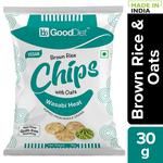 GoodDiet Brown Rice Chips With Oats - Wasabi Heat, Guilt-free Snacking 30 g 