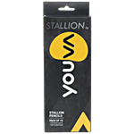 Navneet Youva - Stallion Pencils, Full Black & Bonded 10 pcs 