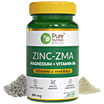 Pure Nutrition  Zinc-ZMA tablets for Men & Women to Boost Immunity & Support Muscle Strength 60 pcs 