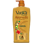Dabur Vatika Ayurvedic Shampoo, Damage Therapy with 10 natural herbs 1 L 