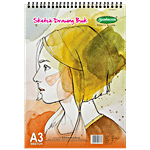 Sundaram Sketch Book - A3, 36 Pages, Assorted 1 pc 