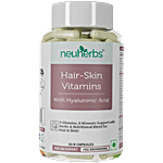 Neuherbs Hair-Skin Vitamins Supplement Capsules With Hyaluronic Acid 60 pcs