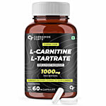Carbamide Forte L Carnitine L-Tartrate 1000mg Vegetarian Capsules - For Pre & Post Workout 60 pcs 