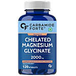 Carbamide Forte Chelated Magnesium Glycinate 2408mg Vegetarian Tablets - For Muscles 120 pcs 