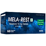 Carbamide Forte Mela-rest Melatonin 10mg Vegetarian Tablets - Sleeping Aid 60 pcs 