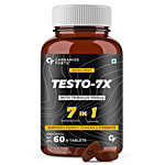 Carbamide Forte Testo-7X  Tribulus 1000mg Testosterone Vegetarian Tablets - For Men, Stamina 60 pcs 